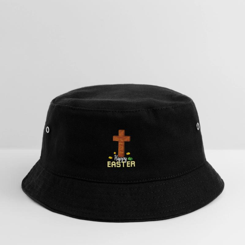 Master Builder Brick Builder Cross Happy Easter Kids’ Bucket Hat