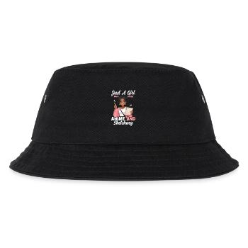 Nur Ein Mädchen Das Anime Liebt Und Zeichnet Otaku - Kinder Bucket Hat - Schwarz - Vorne