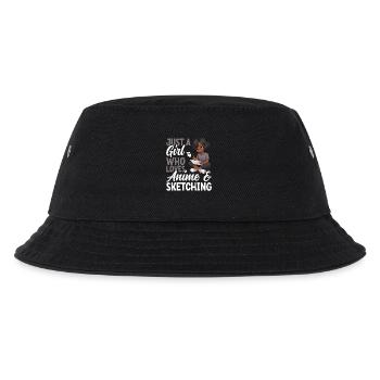 Nur Ein Mädchen Das Anime Liebt Und Zeichnet Otaku - Kinder Bucket Hat - Schwarz - Vorne