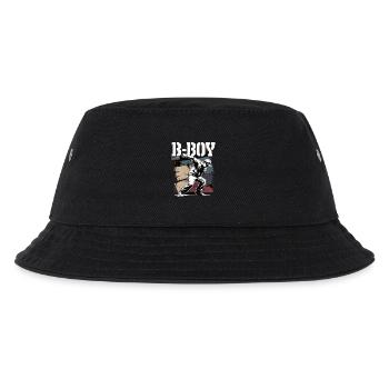 B-Boy Breakdance Streetstyle Breakdancer - Kinder Bucket Hat - Schwarz - Vorne