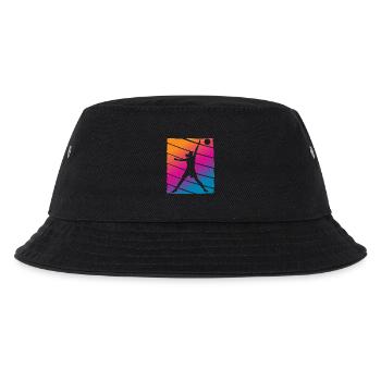 Basketball Spielerin - Kinder Bucket Hat - Schwarz - Vorne