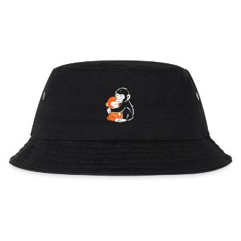 Hugging Monkeys Cozy Embrace - Kids’ Bucket Hat - black - Front