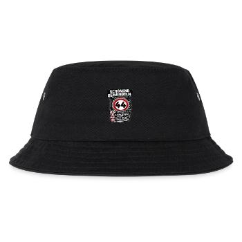 Treat Gently Traffic Sign 44 Birthday - Kids’ Bucket Hat - black - Front
