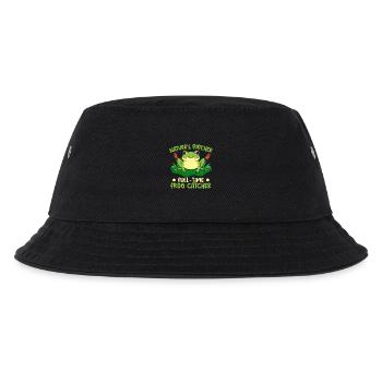 Frog Catcher Nature´s Patcher Full-Time Catcher - Kinder Bucket Hat - Schwarz - Vorne
