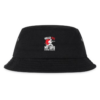 Wing Chun Kostümlehrer Kung-Fu-Flügel - Kinder Bucket Hat - Schwarz - Vorne