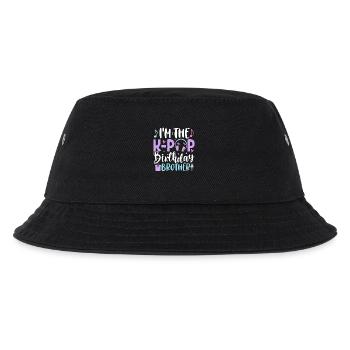 I'm The K Pop Birthday Brother - Kinder Bucket Hat - Schwarz - Vorne