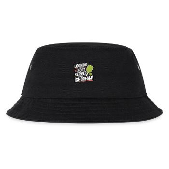 Pickleball Spieler Looking For Soft Serve Dinking - Kinder Bucket Hat - Schwarz - Vorne