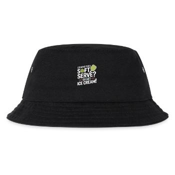 Pickleball Spieler Looking For Soft Serve Dinking - Kinder Bucket Hat - Schwarz - Vorne
