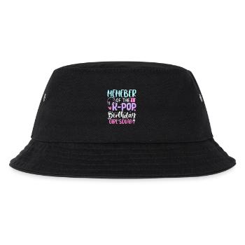 Member Of The K Pop Birthday Girl - Kinder Bucket Hat - Schwarz - Vorne