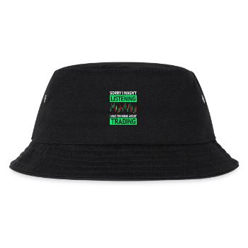 Sorry i wasn't listening Aktienmarkt Börse Trader - Kinder Bucket Hat - Schwarz - Vorne
