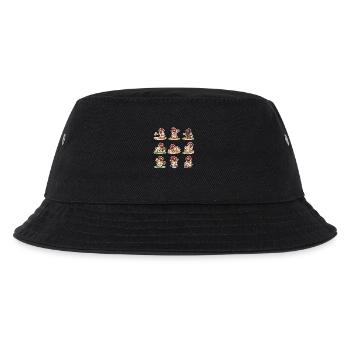 Suesser Mops Baseball Spieler Lustiger Hund Sport - Kinder Bucket Hat - Schwarz - Vorne