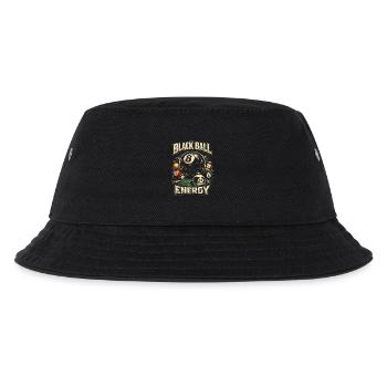 8-Ball Billard - Kinder Bucket Hat - Schwarz - Vorne