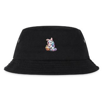 Einhorn Ostern - Kinder Bucket Hat - Schwarz - Vorne