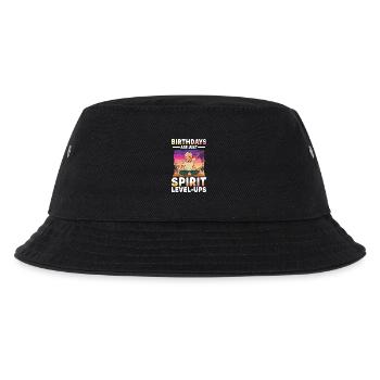  Birthdays Are Just Spirit Level Ups Meditation - Kinder Bucket Hat - Schwarz - Vorne