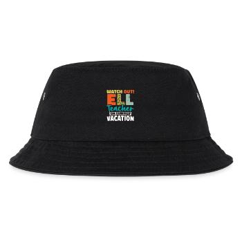 ELL-Lehrer englische Sprache - Kinder Bucket Hat - Schwarz - Vorne