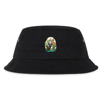 Tierwelt Dschungeltraum - Kinder Bucket Hat - Schwarz - Vorne