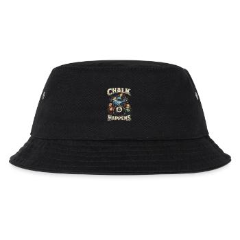 8-Ball Billard Chalk Happens - Kinder Bucket Hat - Schwarz - Vorne