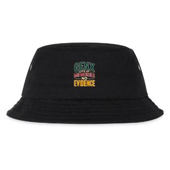 GenX Erinnerungen – Keine Beweise - Kinder Bucket Hat - Schwarz - Vorne