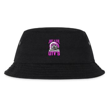 UTV Off Road Girl Woman 4 Wheeler Side by side - Kinder Bucket Hat - Schwarz - Vorne