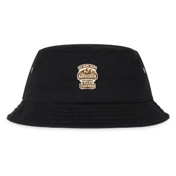 Ich werde nicht Aufgeben aber ganze Zeit Fluchen - Kinder Bucket Hat - Schwarz - Vorne