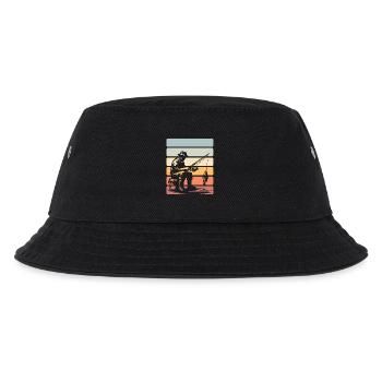 Angeln Angler - Kinder Bucket Hat - Schwarz - Vorne