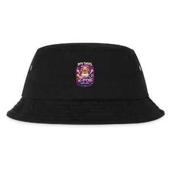 My Dog Watches K-Pop With Me - Kinder Bucket Hat - Schwarz - Vorne