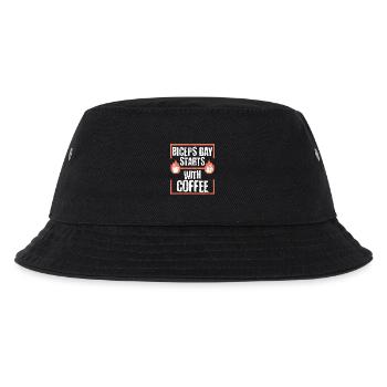 Bizeps Bizepstraining Bodybuilder Fitnessstudio - Kinder Bucket Hat - Schwarz - Vorne