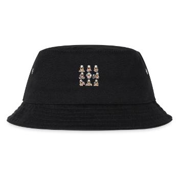 Lustiger Mops Baecker Backen Konditor - Kinder Bucket Hat - Schwarz - Vorne