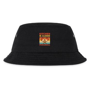 Pickleball-Küche ist geschlossen lustiger Spieler - Kinder Bucket Hat - Schwarz - Vorne