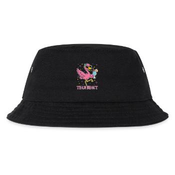 Braut Junggesellinnenabschied Flamingo Team Braut - Kinder Bucket Hat - Schwarz - Vorne