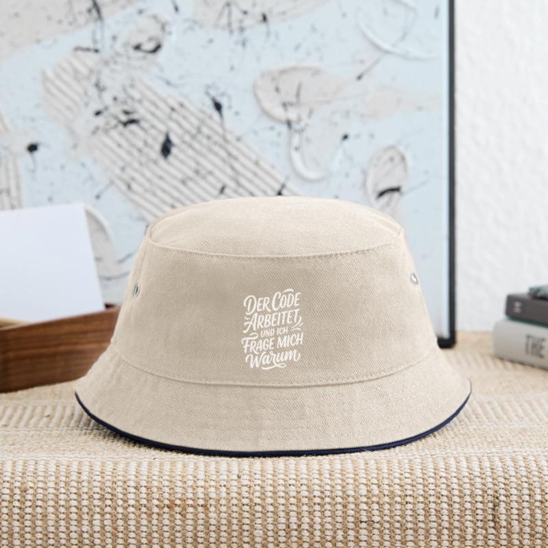 Coder arbeitet Spruch Humor Programmierer Kinder Bucket Hat