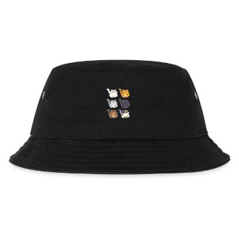 Cute Fluffy Cats Variety Kawaii Design - Kids’ Bucket Hat - black - Front