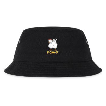 F-Caw-F Chicken Adult Humor Funny Rooster Fcawf - Kinder Bucket Hat - Schwarz - Vorne