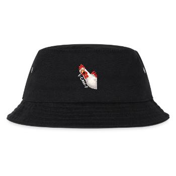 F-Caw-F Chicken Adult Humor Funny Rooster Fcawf - Kinder Bucket Hat - Schwarz - Vorne