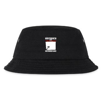 Gästebuch Mein Junggesellenabschied Wir Waren  - Kinder Bucket Hat - Schwarz - Vorne