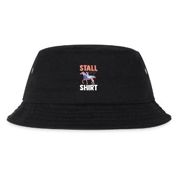 Reiten Pferdeliebhaber Reiterhof Pferde - Kinder Bucket Hat - Schwarz - Vorne