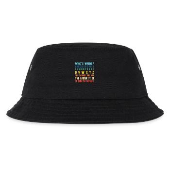 What's Wrong Funny teacher classroom - Kids’ Bucket Hat - black - Front