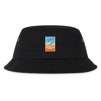 What goes up is logged | Plane Spotter - Kids’ Bucket Hat - black - Front