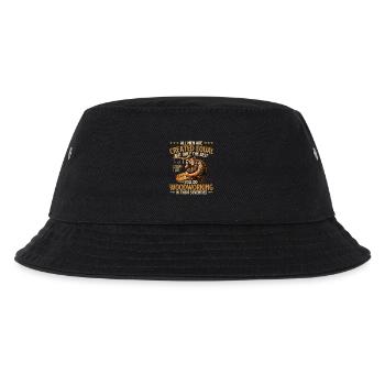 Best Woodworkers In Their Seventies Humor - Kids’ Bucket Hat - black - Front