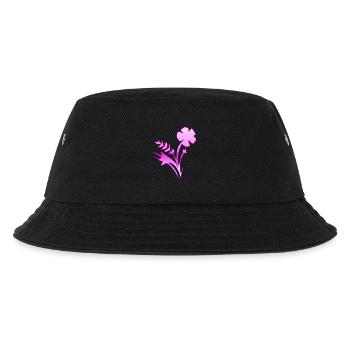 Blumen - Kinder Bucket Hat - Schwarz - Vorne