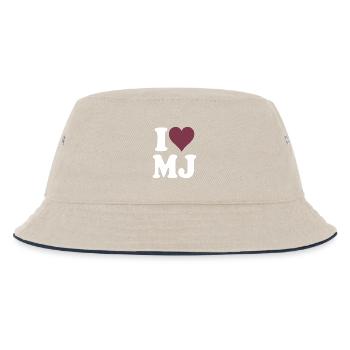 J’adore le design classique de cœur bourgogne - Bob Enfant - blanc cassé/bleu marine - Devant