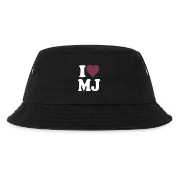 I Love Classic Burgundy Heart Design - Kids’ Bucket Hat - black - Front