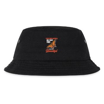 Entomologie-Liebhaber Schmetterlingsinsekt Östlicher Tiger - Kinder Bucket Hat - Schwarz - Vorne