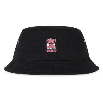 Schwiegermutter Lieblingskind Herz - Kinder Bucket Hat - Schwarz - Vorne