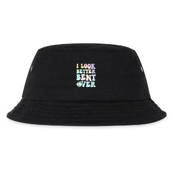 Ich sehe besser aus, wenn ich über das Abschlag gebeugt bin. - Kinder Bucket Hat - Schwarz - Vorne