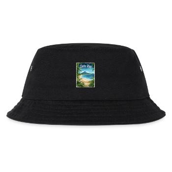 Costa Rica Tropische Strandlandschaft - Kinder Bucket Hat - Schwarz - Vorne