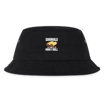 Sarmale, so mache ich Rumänisches Gericht Snack - Kinder Bucket Hat - Schwarz - Vorne
