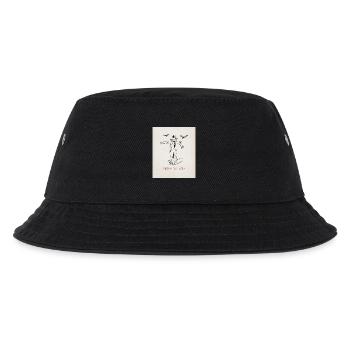 Karriere Stillstand Poster Lustige Vogelscheuche - Kinder Bucket Hat - Schwarz - Vorne
