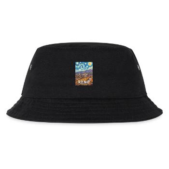 Reno Nevada Sternenhimmel über Wüstenstadt - Kinder Bucket Hat - Schwarz - Vorne