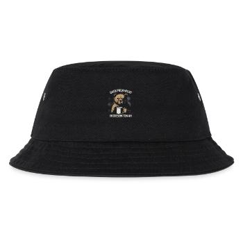 Guck mich nicht in diesem Ton an - Bär - Kinder Bucket Hat - Schwarz - Vorne
